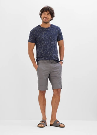 Bermude cu stretch cu talie elastică, Regular Fit • gri fumuriu • magazin bonprix