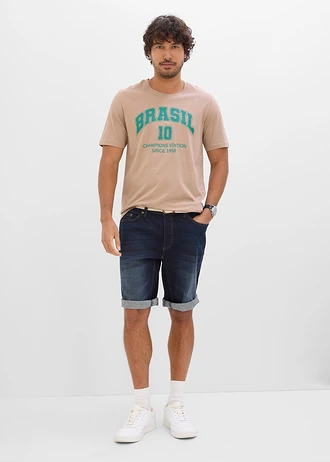 Tricou Brazilia 100% din bumbac organic • bej-stuf cu imprimeu • magazin bonprix