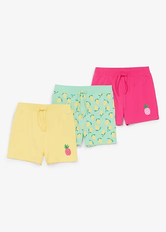 Jersey short van puur biologisch katoen (set van 3)