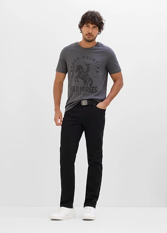 T-shirt z czystej bawełny organicznej • szary łupkowy • sklep bonprix