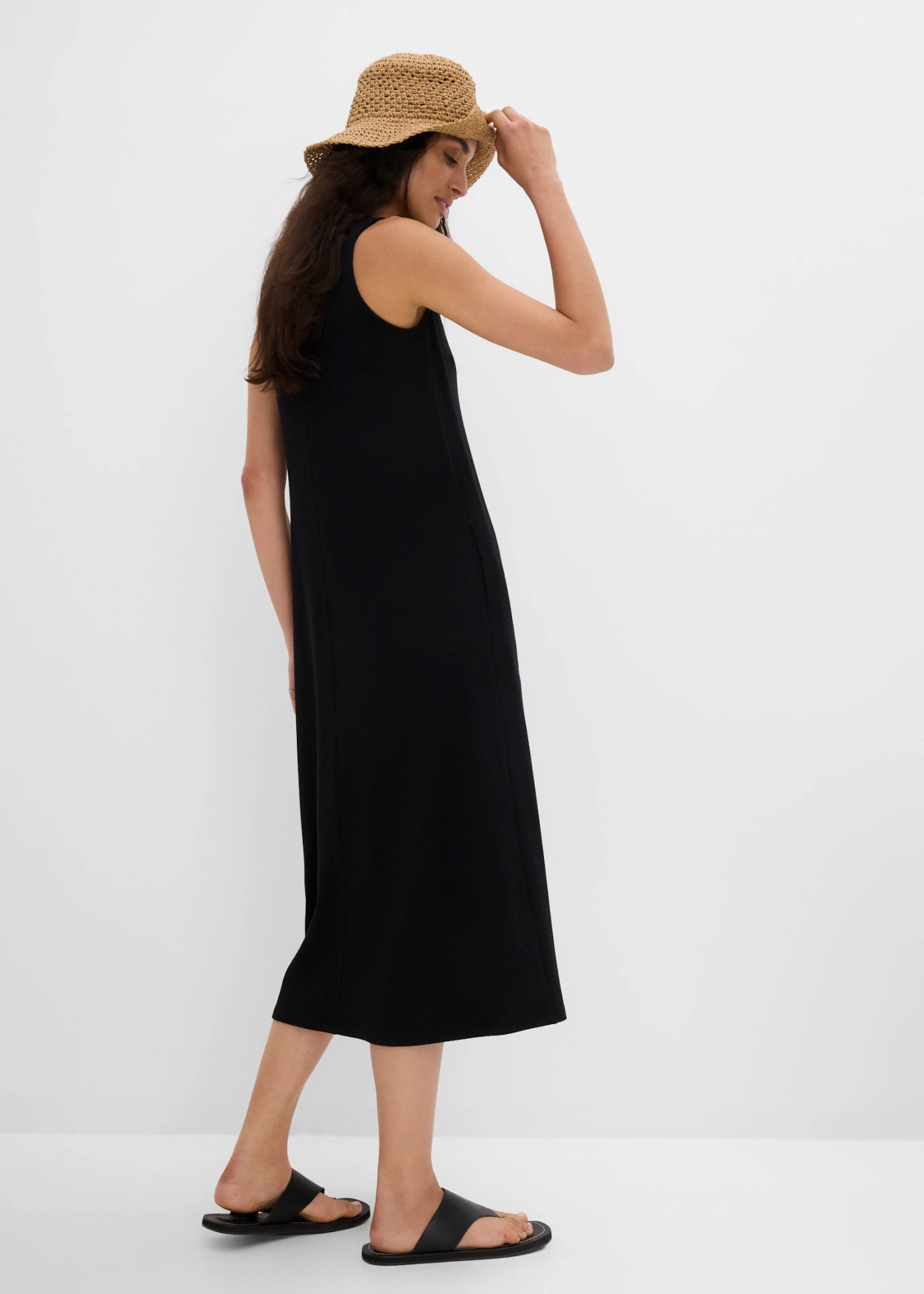 Rochie din jerse • negru • magazin bonprix