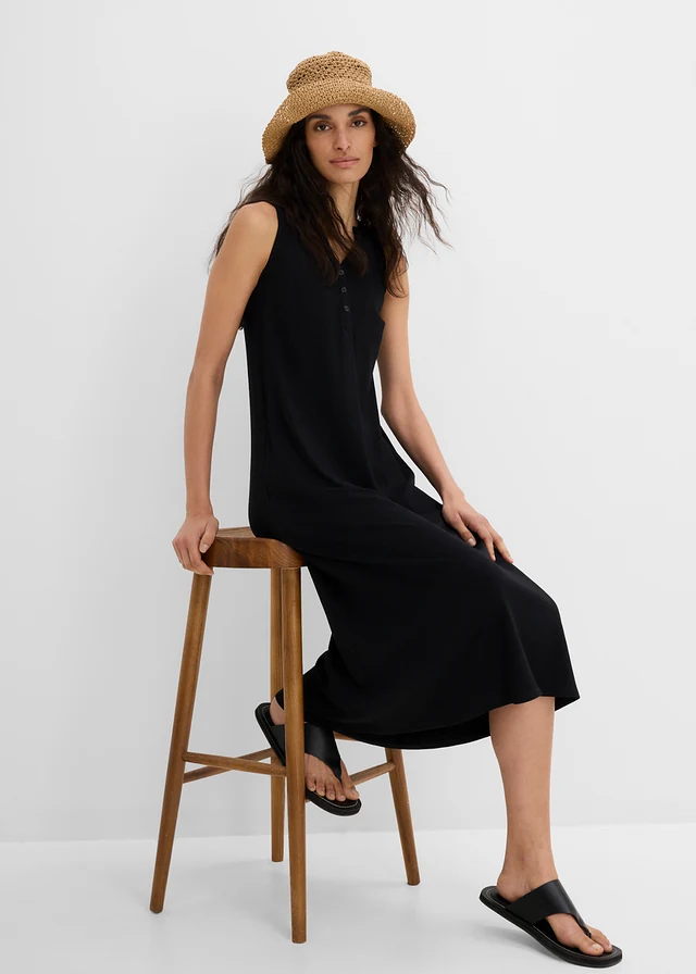 Robe en jersey, Couleur: noir