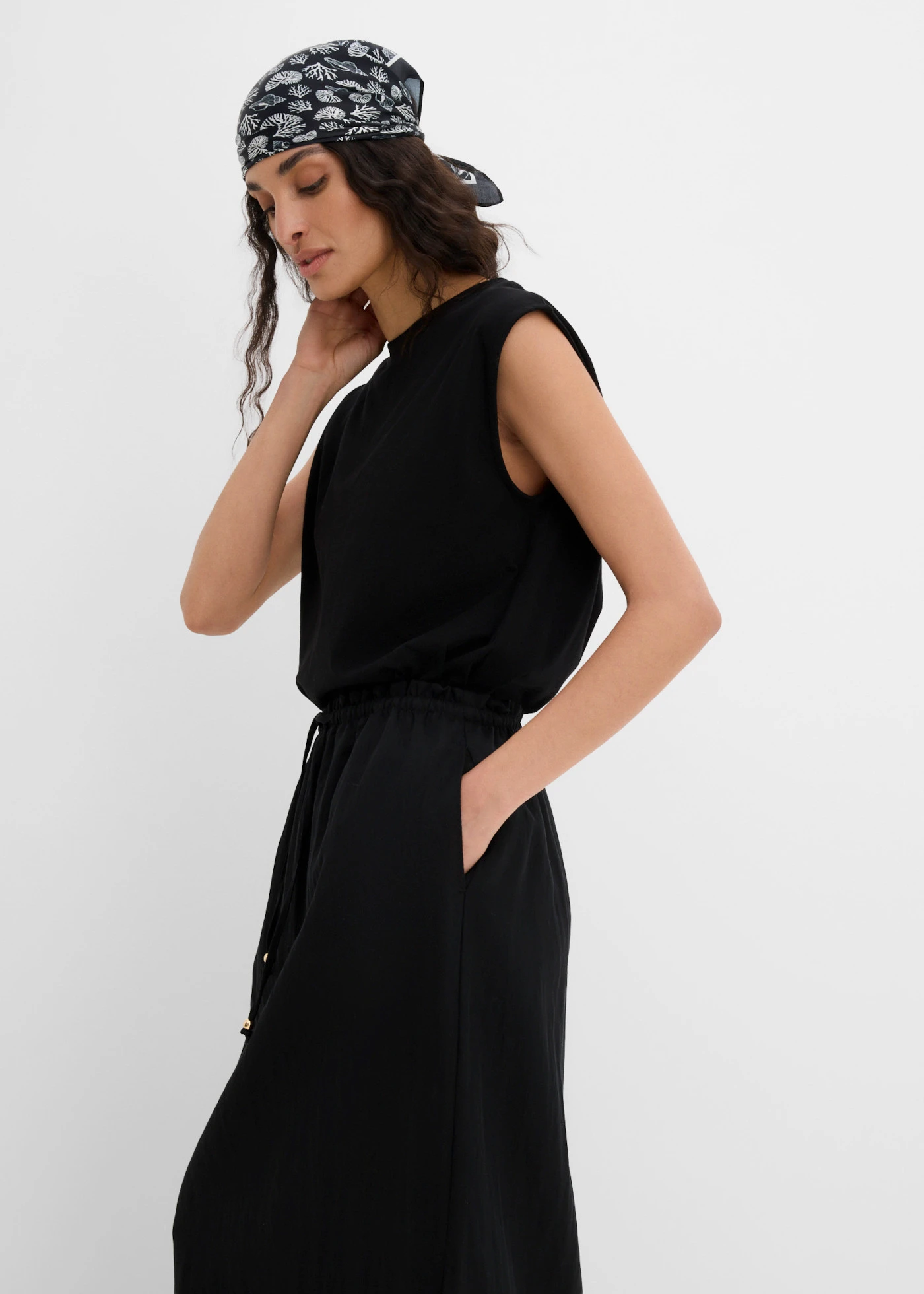 Jupe longue en viscose mélangée • noir • product-page.page-title-suffix