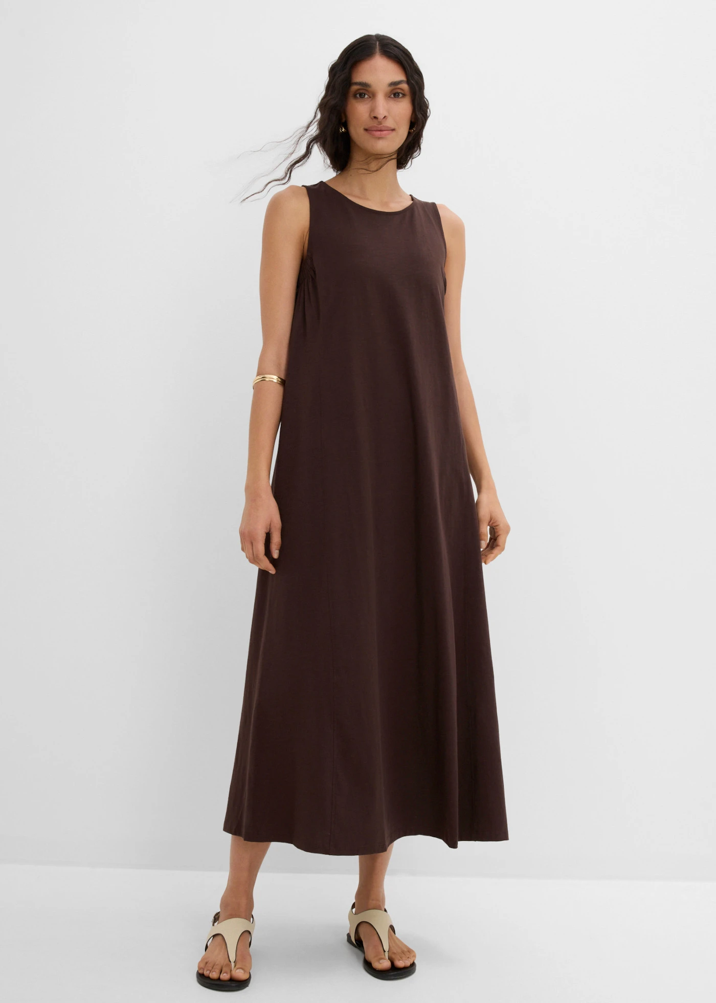 Jersey jurk van puur katoen • donkerbruin • product-page.page-title-suffix