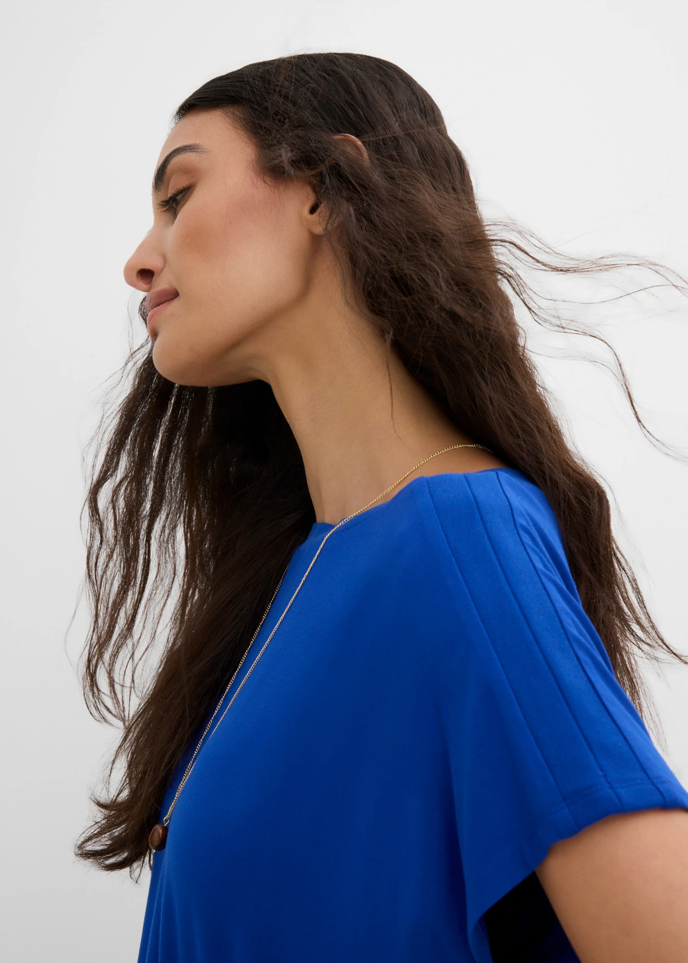 T-shirt en viscose fluide • bleu cobalt • product-page.page-title-suffix