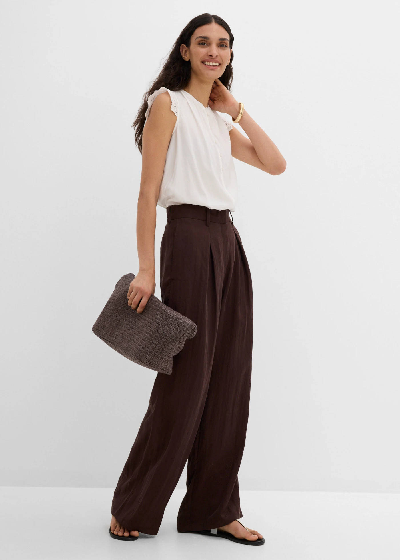 Blousetop van viscose • wolwit • product-page.page-title-suffix