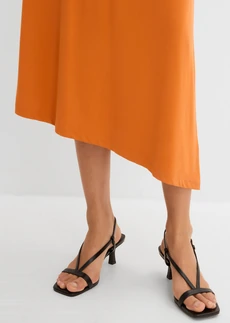 Robe à base asymétrique en jersey avec modal • terre cuite • Boutique bonprix