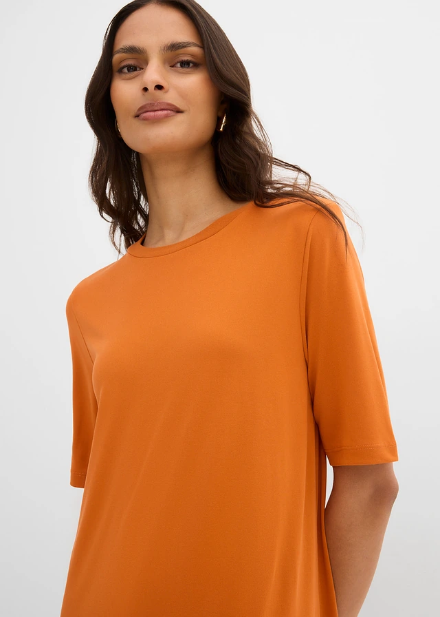 Robe à base asymétrique en jersey avec modal • terre cuite • product-page.page-title-suffix