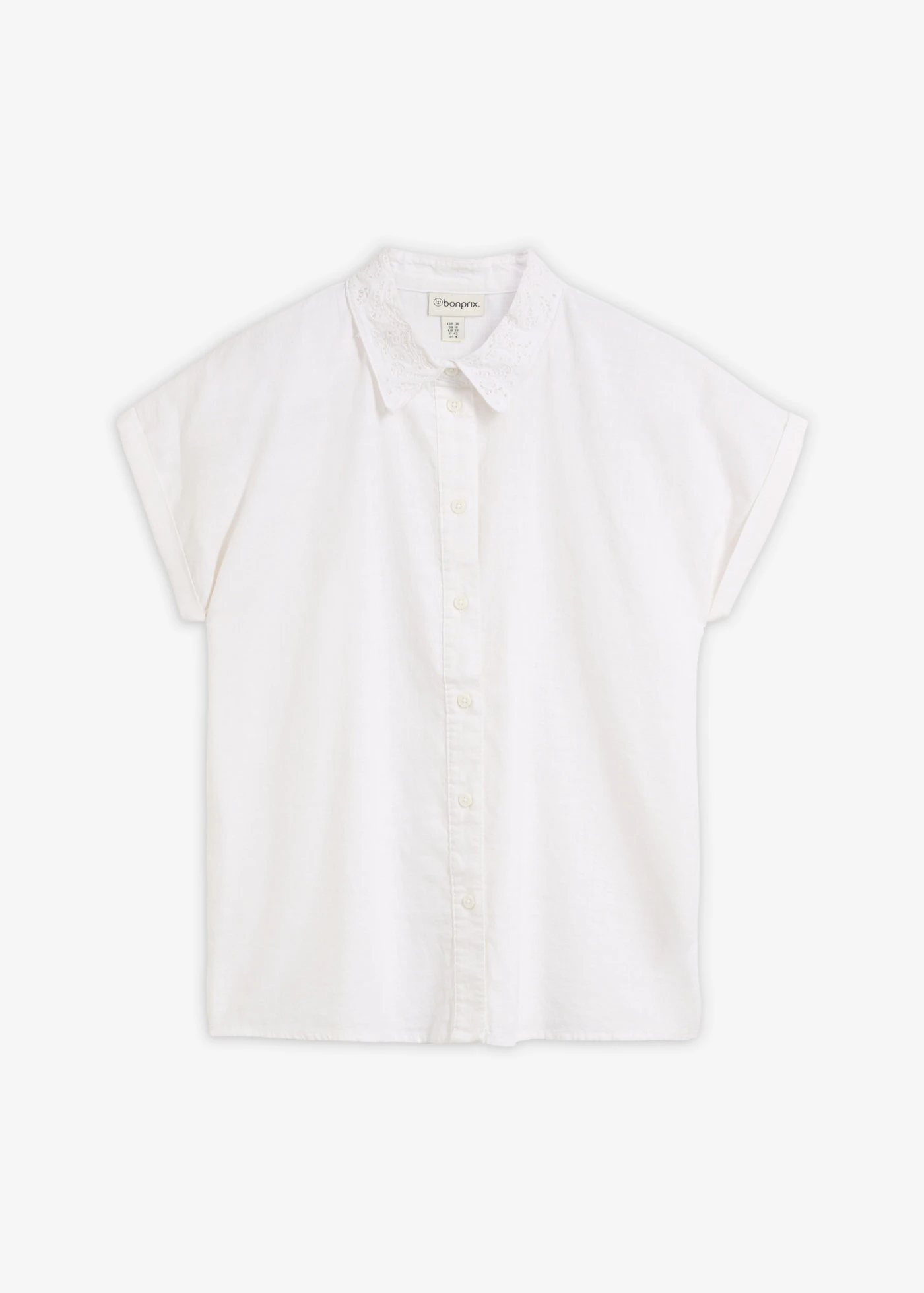 Chemisier en coton à broderie anglaise • écru • Boutique bonprix