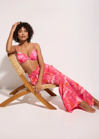 Pantalon de plage, effet froissé • corail-rose vif • Boutique bonprix