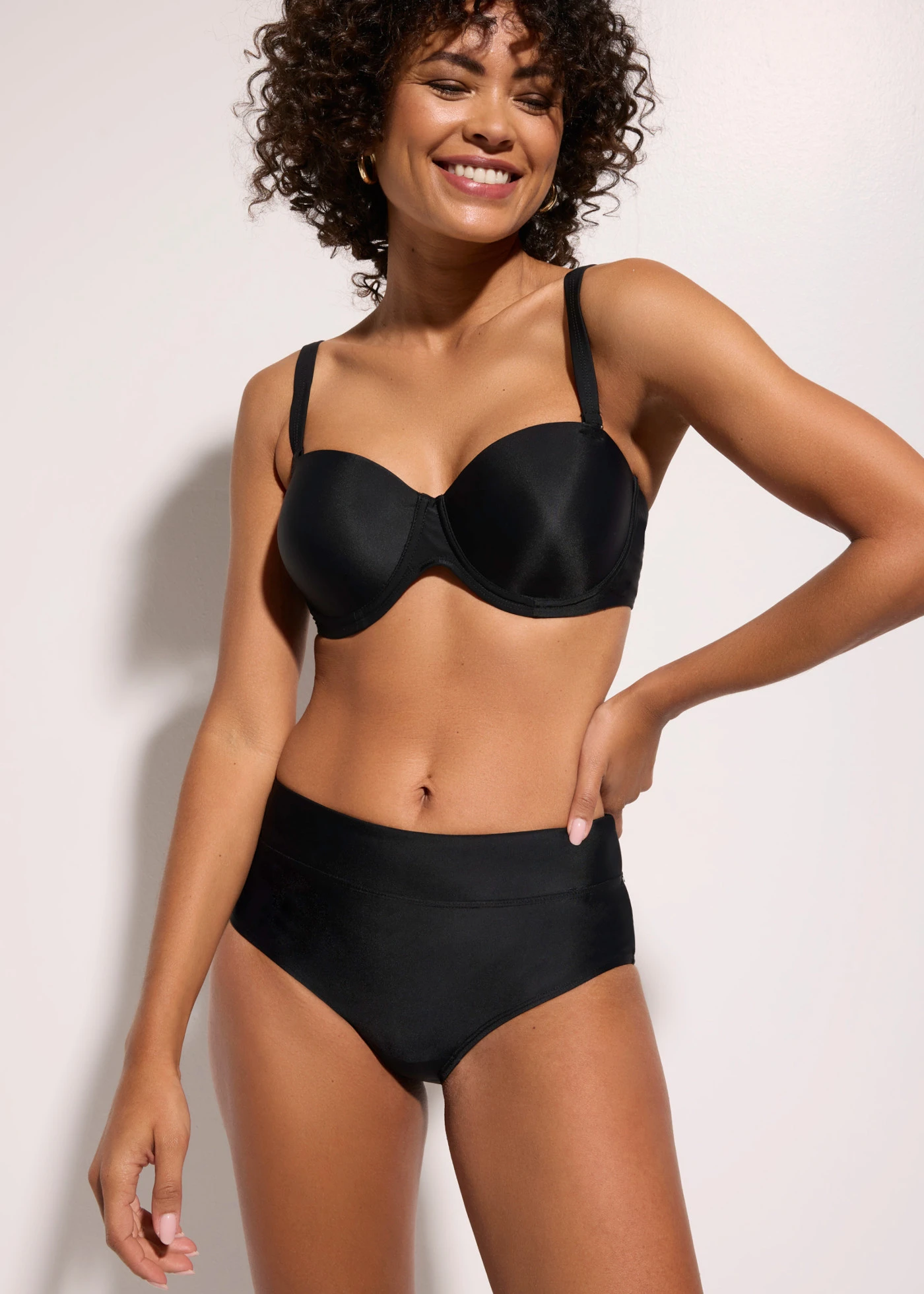 Balkonetové rychleschnoucí bikiny (2dílná souprava) • černá • bonprix obchod