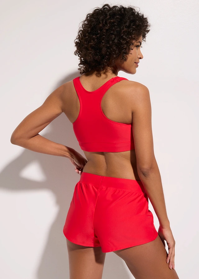 Bikini brassière et shorty (ens. 2 pces), Couleur: rouge