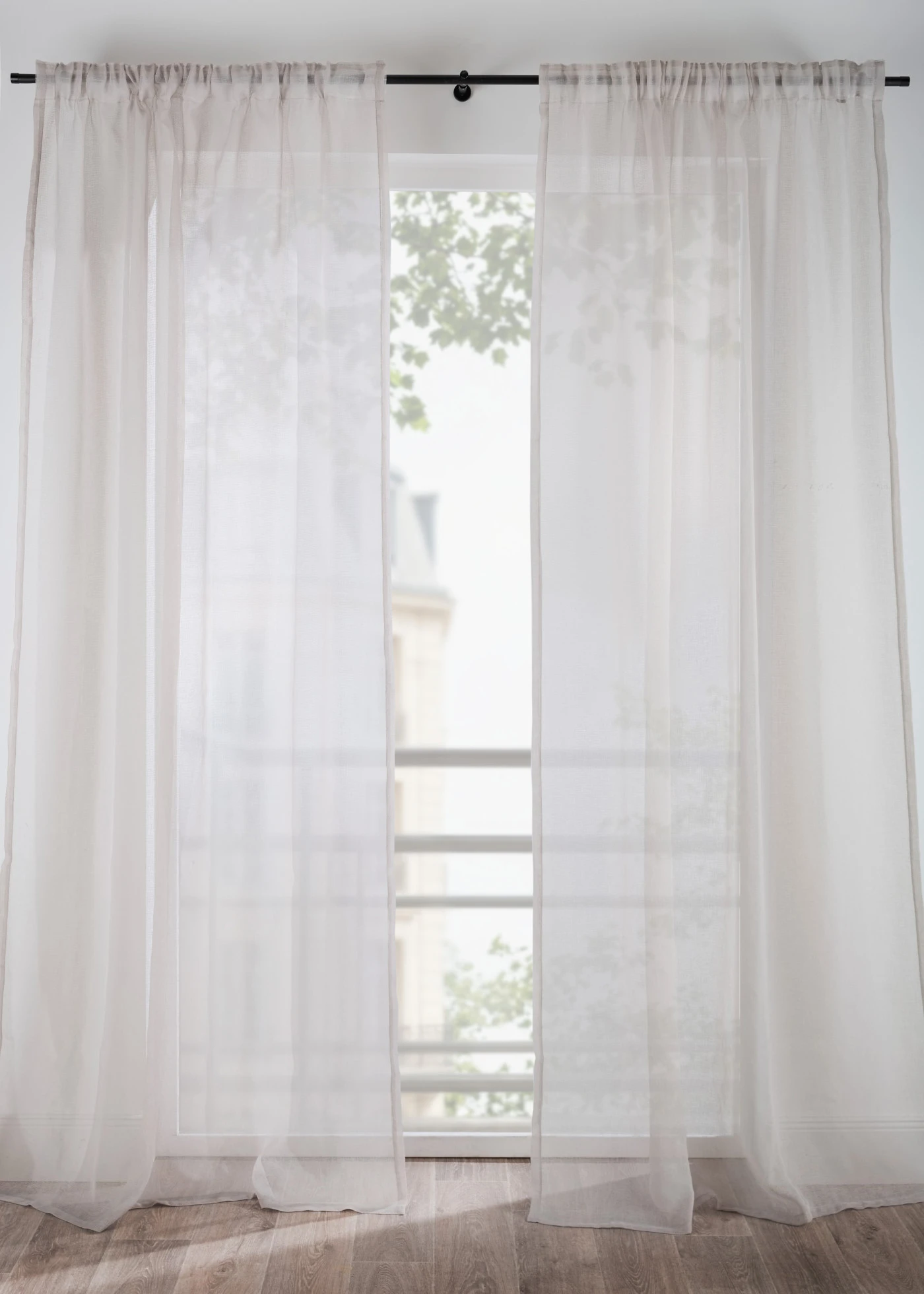 Perdea cu textură fină (1 buc.) • crem • magazin bonprix