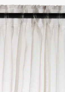 Gordijn met fijne structuur (1 stuk), Kleur: crème