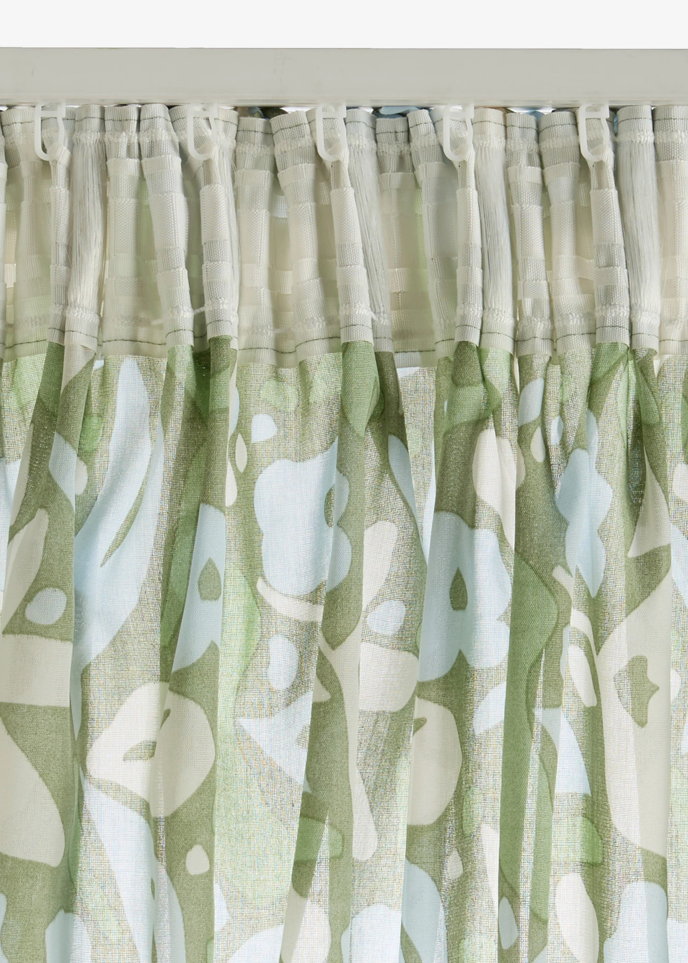 Voilage (1 pce) • vert mousse-crème-bleu mat • Boutique bonprix