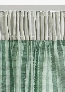 Rideau panneau en seersucker coton (1 pce) • vert sauge • Boutique bonprix