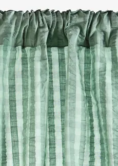 Rideau panneau en seersucker coton (1 pce) • vert sauge • Boutique bonprix