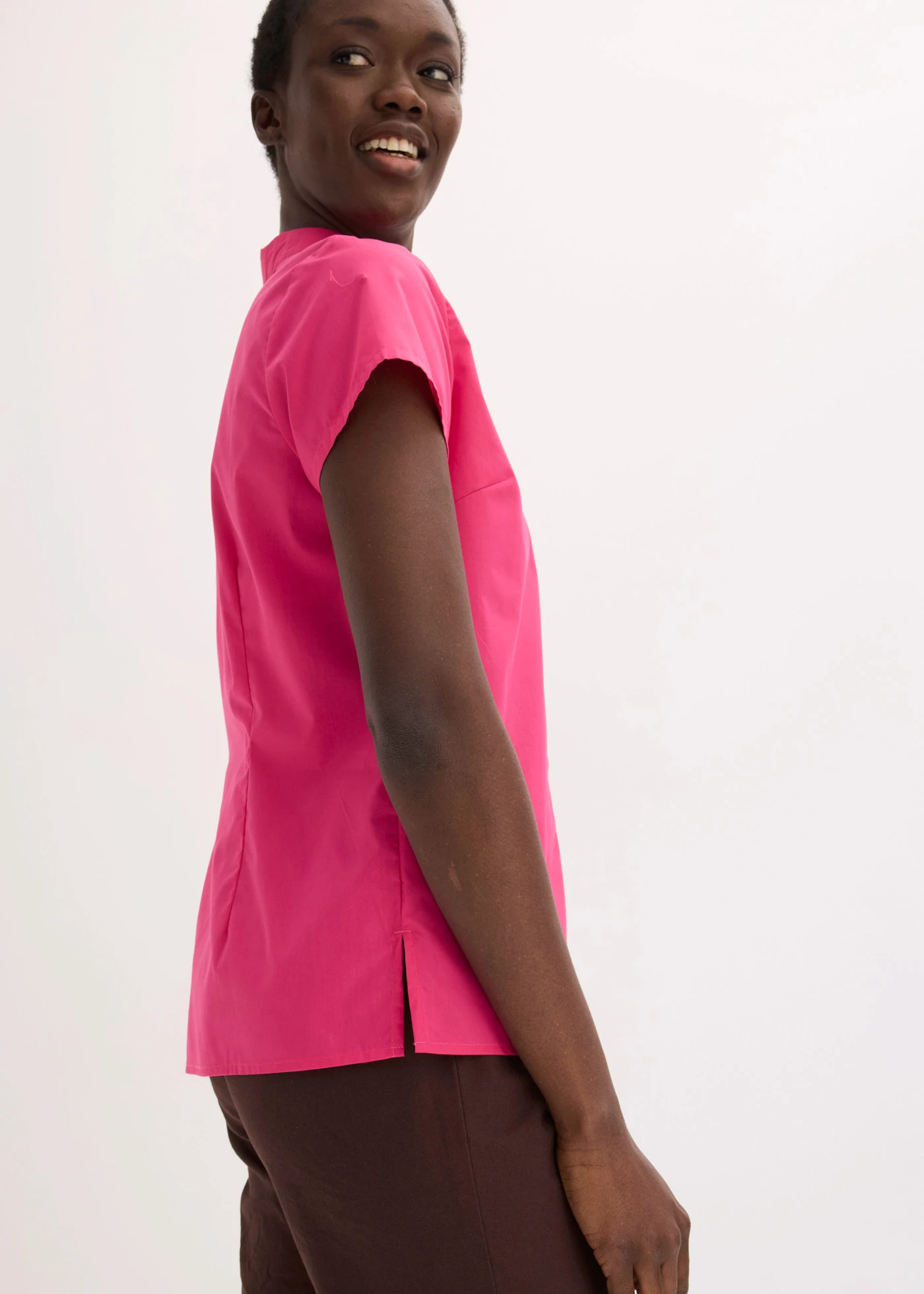 Popeline blouse met korte mouwen • pinklady • bonprix online shop