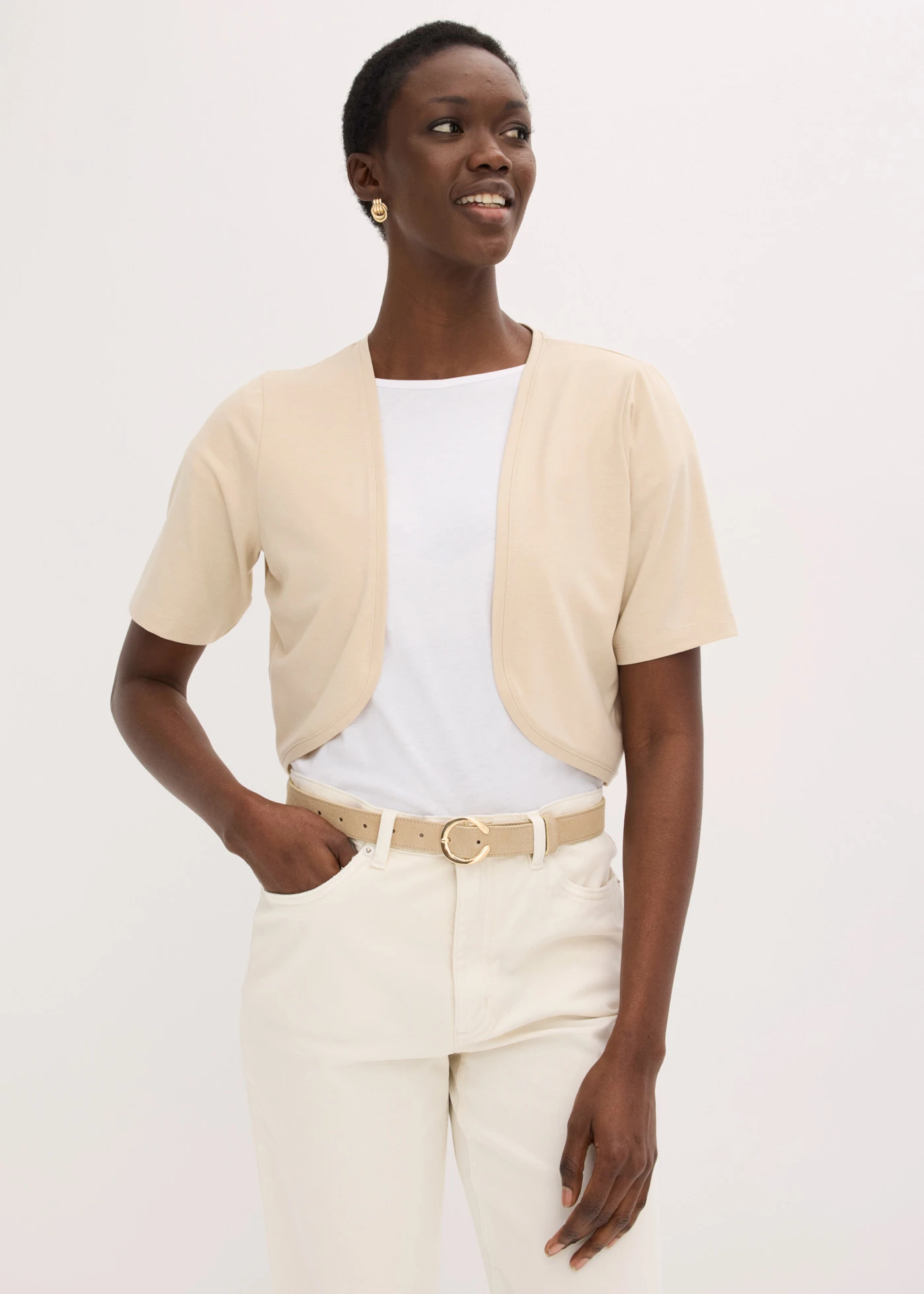 Bolero • bej nisipiu mat • magazin bonprix