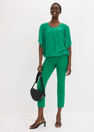 Chiffon blouse met ondershirt, Kleur: 