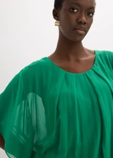 Blouse en mousseline • vert aventurine • Boutique bonprix