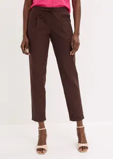 Linnen broek • donkerbruin • bonprix online shop