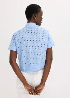 Chemisier à broderies anglaises • bleu clair • Boutique bonprix