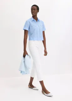 Chemisier à broderies anglaises • bleu clair • Boutique bonprix