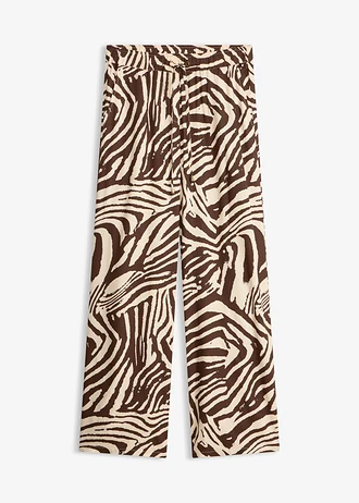 Viscose broek met elastische tailleband