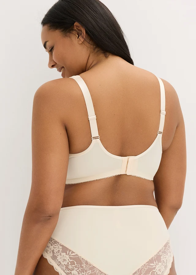 Minimizer bh met gewatteerde bandjes (set van 2), Kleur: sandbeige+lichtmenthol