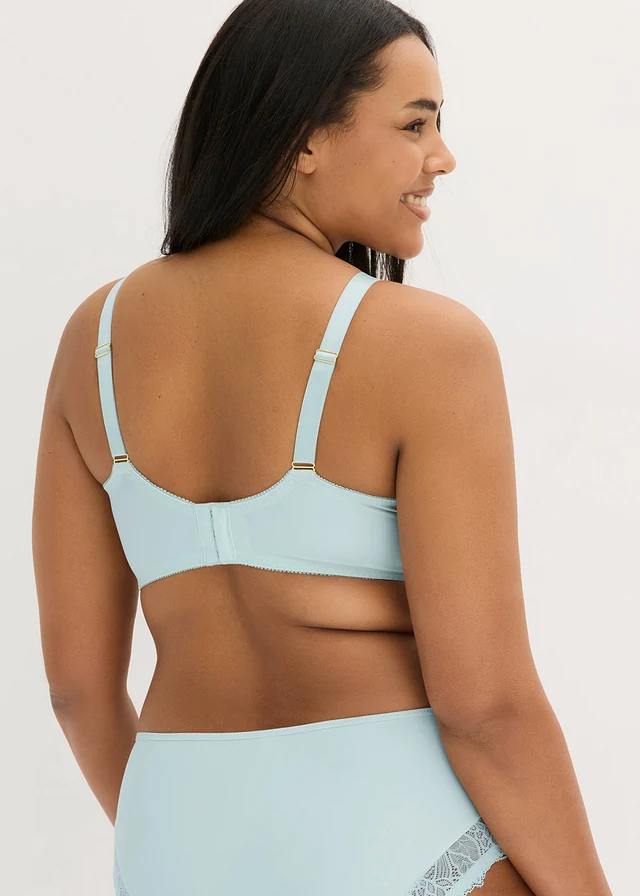 Minimizer bh met sierlijk kant, Kleur: lichtmenthol