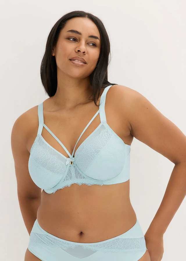 Minimizer bh met sierlijk kant, Kleur: lichtmenthol