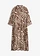 Lange chiffon blouse, Kleur: zebraprint bruin/lichtsand