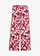 Marlene Dietrich broek van soepele viscose, Kleur: esdoornrood-wolwit gebloemd