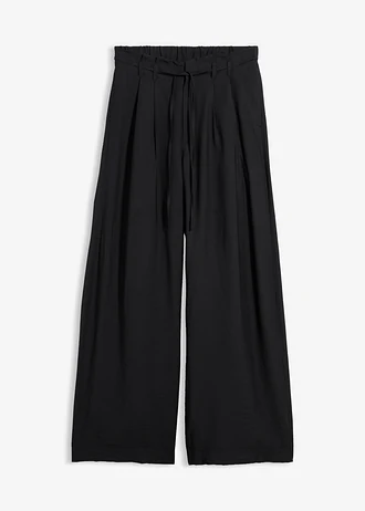 Pantalon fluide à taille élastiquée