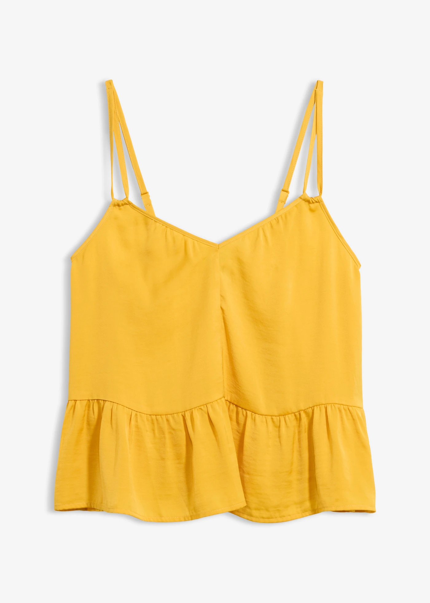 Top blouse en satin fluide • jaune safran • product-page.page-title-suffix