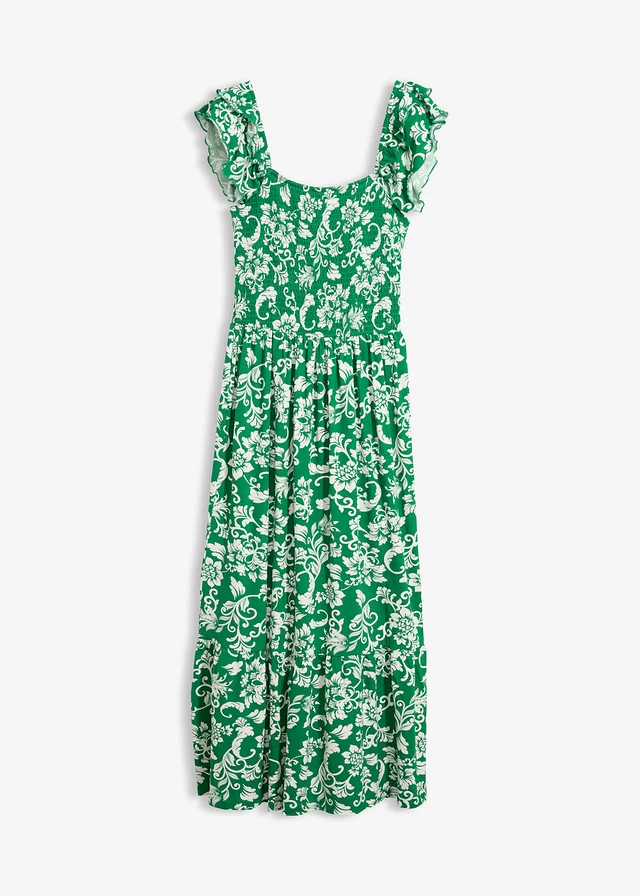 verde-nestemată-ecru floral