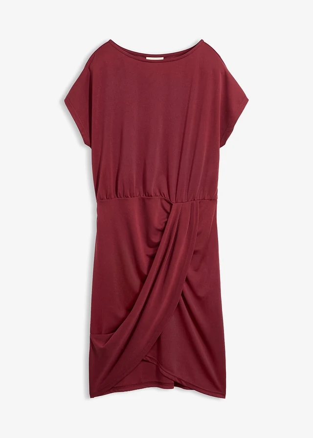 Robe en jersey viscose • rouge érable • product-page.page-title-suffix