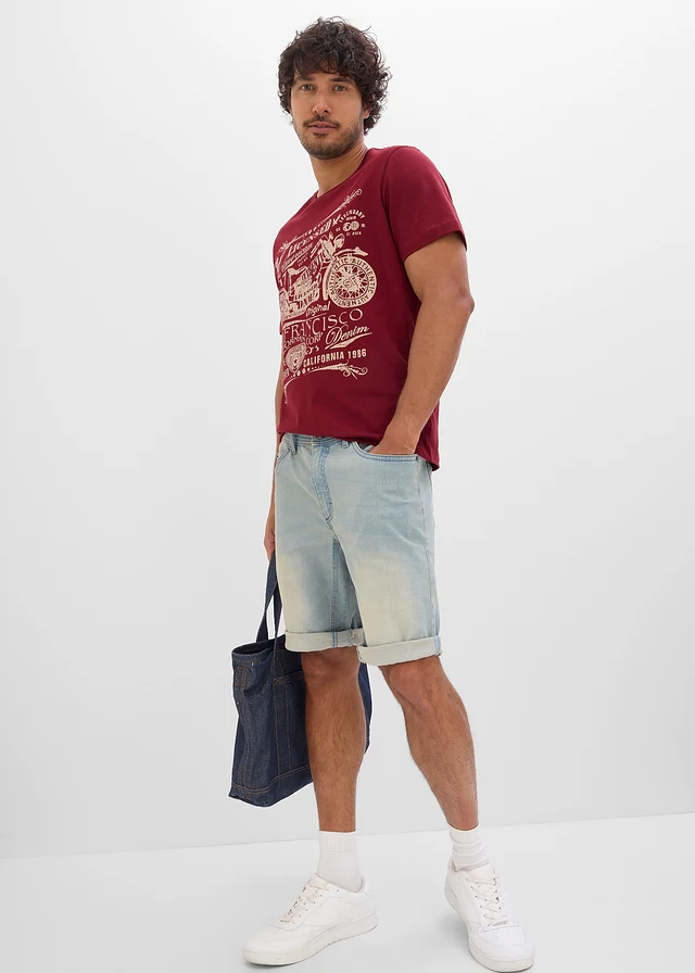 T-shirt 100% coton • rouge rubis imprimé • product-page.page-title-suffix