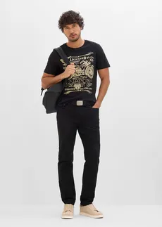 T-shirt 100% coton • noir imprimé • Boutique bonprix
