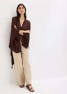 Lekkie letnie poncho, kolor: czarny