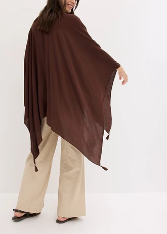 Poncho pour l’été en viscose • marron • Boutique bonprix