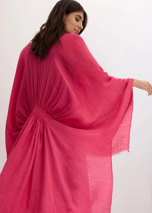 Poncho cu fronseuri • roz pinklady • magazin bonprix