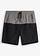 Zwemshort met colorblocking, Kleur: rookgrijs/zwart