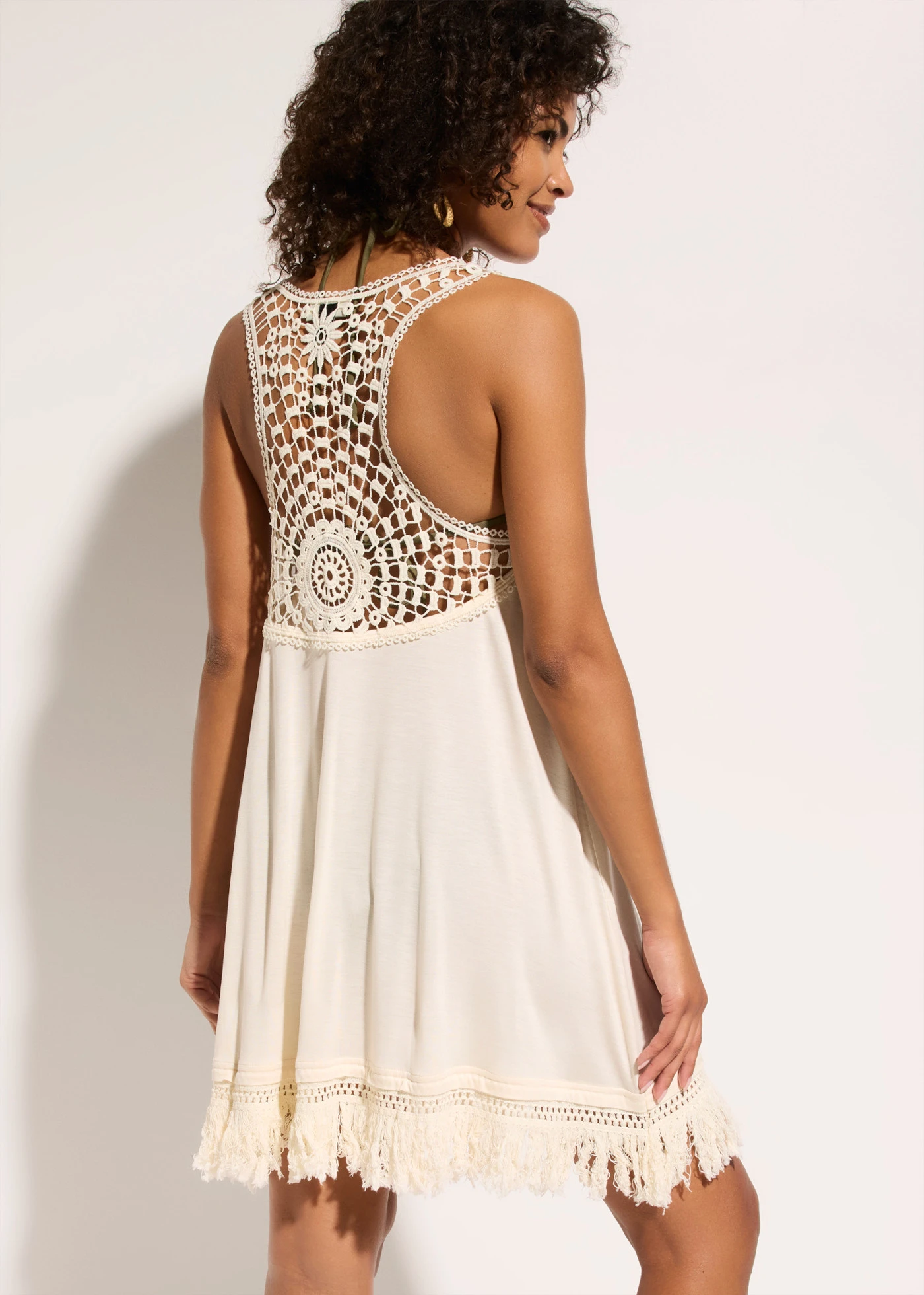 Rochie de plajă din viscoză fină • bej natur • magazin bonprix