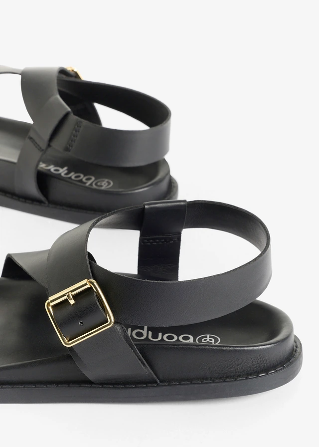 Sandales, Couleur: noir