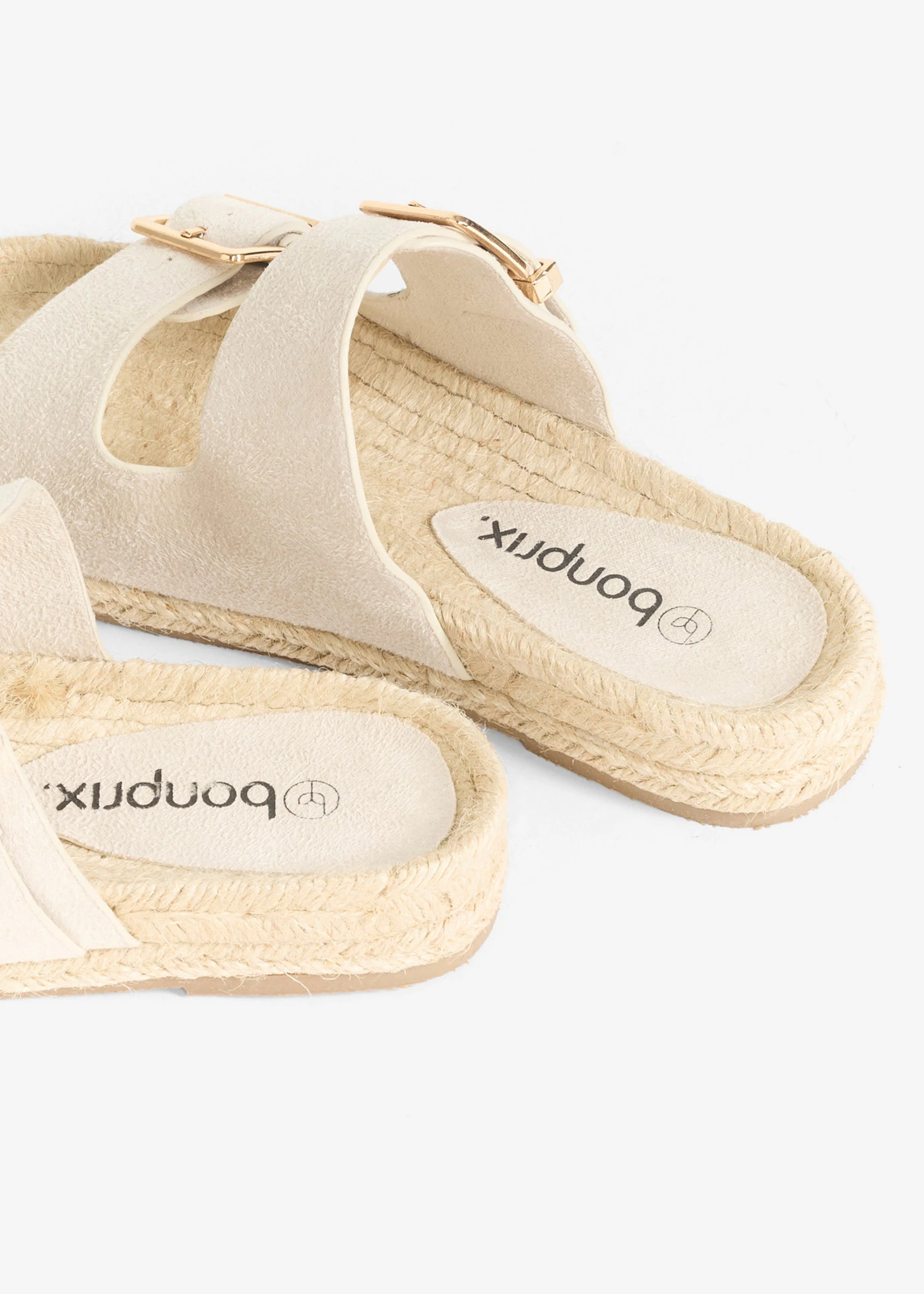 Slippers in raffialook • lichtsand • bonprix online shop