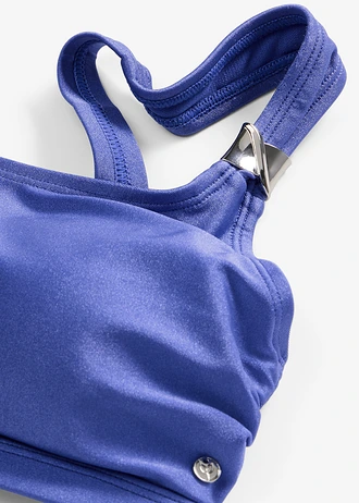 Bustier bikinifelső fényes anyagból • kék • bonprix áruház