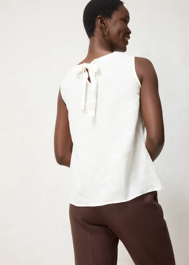 Blousetop van linnen • wolwit • product-page.page-title-suffix