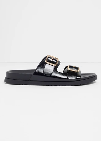 Slippers met gesp